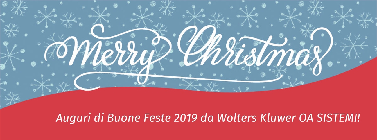 Auguri di Buone Feste 2019 da OA SISTEMI!